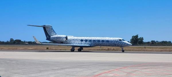 Jordan spend his mo<em></em>ney on a stylish Gulfstream G-IV private jet that’s custom-wrapped in a grey-and-white pattern that pays homage to his Air Jordan range of Nike shoes.