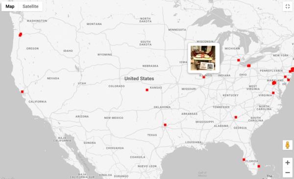 Each Seats of Hope table will be logged on a map showing supporters across the country.